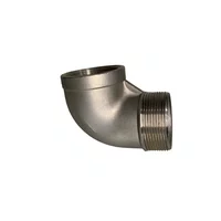 Cotovelo 90 Aço Inox Rosca Macho Femea 1/2 Pol Conexão Npt