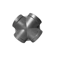 Cruzeta Aço Inox 304 Rosca Femea 1.1/2 Polegada Conexão Npt