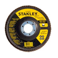 Disco Flap 115 X 22 Grão 80 Zircônia Costado Fibra Stanley