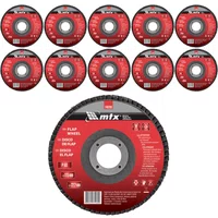 Disco Flap 4.1/2 - 115 X 22 Grão 60 Costado Fibra Mtx 10 UND