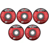 Disco Flap 4.1/2 - 115 X 22 Grão 60 Costado Fibra Mtx 5 UND
