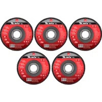 Disco Flap 4.1/2 - 115 X 22 Grão 80 Costado Fibra Mtx 5 UND