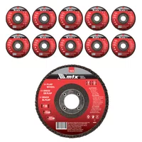 Disco Flap 4.1/2 - 115X22 Grão 100 Costado de Fibra Mtx 10UN