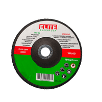 Disco Flap 7 - 180 X 22,2 Grão 60 Costado de Fibra Elite
