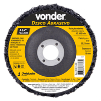 Disco Flap Fibra Limpeza e Remoção 4.1/2 Vonder