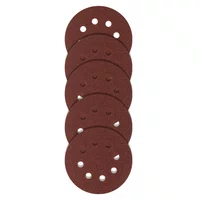 Disco Lixa 125mm Grão 120 8 Furos Lixadeira Orbital 5 Peças