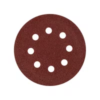 Disco Lixa 125mm Grão 220 8 Furos Lixadeira Orbital 5 Peças