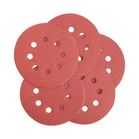 Disco Lixa 125mm Grão 60 Pluma 8 Furos Lixadeira 20 Und