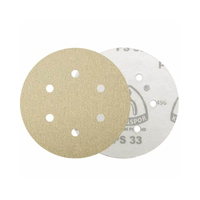 Disco Lixa 152mm Grão 320 Pluma 6 Furos Lixadeira Orbital