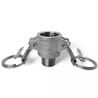 Engate Rápido Camlock Tipo B Rosca Macho 1/2 Bsp Inox 304