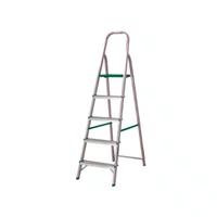 Escada de Alumínio Doméstica com 5 Degraus Suporta 120 Kg