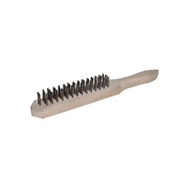 Escova de Aço Cabo de Madeira 4 Carreiras Mister