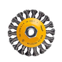 Escova de Aço Chapéu Chines Trançada 100mm Porca M14 Pequi Escova de Aço Chapéu Chines Trançada 100mm Porca M14 Pequi
