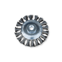 Escova de Aço Chapéu Chines Trançada 100mm Porca M14