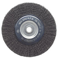 Escova de Aço Circular Ondulada 6 X 1/2 X 5/8 Pol Pequi