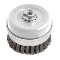 Escova de Aço Circular Trançada 6 X 1/2 X 7/8 Pol