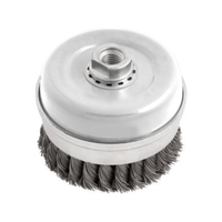 Escova de Aço Copo Trançada 4 Polgadas R14 - Jn