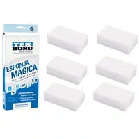 Esponja Magica Tekbond Limpeza Pesada Kit Pacote 6 Unidades