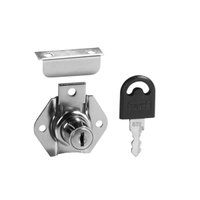 Fechadura de Gaveta Com Batente 17 X 22mm Mesmo Segredo 10 Und