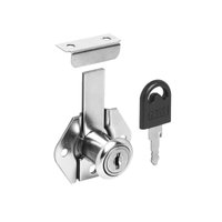 Fechadura Longa P/ Gaveta Batente 17 X 31mm Niquelado Hardt