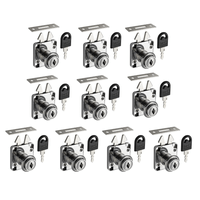 Fechadura p/ Porta de Correr 19 X 22mm Cromado 10 Unidade