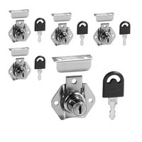 Fechadura Segredo Unico Gaveta com Batente 17X31mm 5 Und