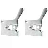 Fecho para Portão Bate Fecha Bico de Papagaio Zincado 2 Und