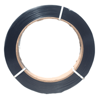 Fita Cinta de Arquear Plastica Preta 13mm 10 Kg 1620 Mts