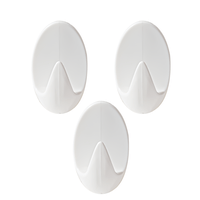 Gancho Adesivo de Parede Pendurar Roupas Cabide 3 Peças Kala