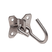 Gancho para Rede Inox Parafusar Parede 1 Peça Fca.