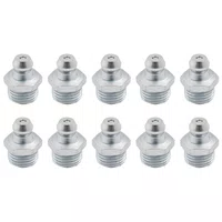 Graxeira Reta Rosca 3/8 Bsp 1/8 Gas 28 Fios Zincada - 10 Un