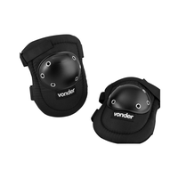 Joelheira de Proteção com Velcro Preta Vonder