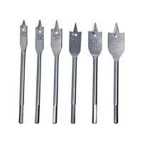 Jogo Broca Chata para Madeira com 7 Peças Worker