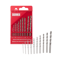 Jogo de Brocas Hss em Aço Rápido com 10 Peças Dormer