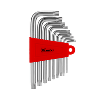 Jogo de Chave Torx L Curta 9 Peças T10 a T50 Mtx
