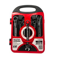 Jogo de Chaves Combinadas Catraca 7 Peças Vip