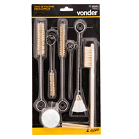 Jogo de Escova Limpeza de Pistolas para Pintura Vonder