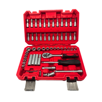 Jogo de Soquetes e Acessórios Encaixe 1/4 com 57 Peças Vip