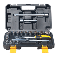 Jogo de Soquetes Estriados 1/2 com 22 Peças 8mm a 32mm