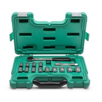 Jogo de Soquetes Sextavado 1/2 com 15 Peças Milimetros Sata