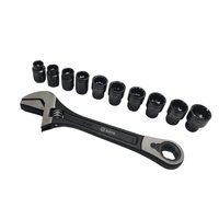 Jogo de Soquetes X6 Chave Ajustável com 11 Peças Vortex Sata