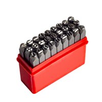 Jogo Punção Alfabeto Letras de a a Z 27 Peças 6mm Worker