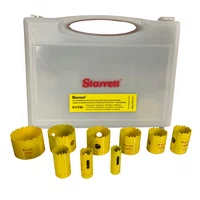 Jogo Serra Copo Bi-metal 3/4 a 2.1/2 com 13 Peças Starrett