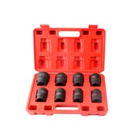 Jogo Soquete de Impacto Curto 8 Peças Encaixe 3/4 Pol.