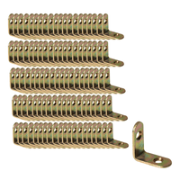 Cantoneira L Para Móveis 1 X 1 Pol Bicromatizada 100 Unidade