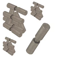 Kit 100 Dobradiça Gonzo Conjunto 1/2 + 50 Peças 3/4 e 5/8