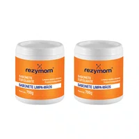 Kit 2 Sabonete Esfoliante Limpa Mãos Laranja 700g Rezymom