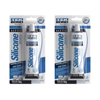Kit 2 Silicone Branco Acético 50g Tekbond