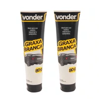 Kit 2 Unidades Graxa Branca Bisnaga 80g Vonder