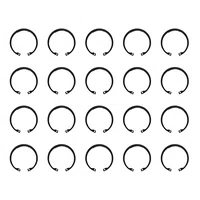 Kit 20 Anel Elastico Furo 80mm Interno de Retenção Tipo I 80